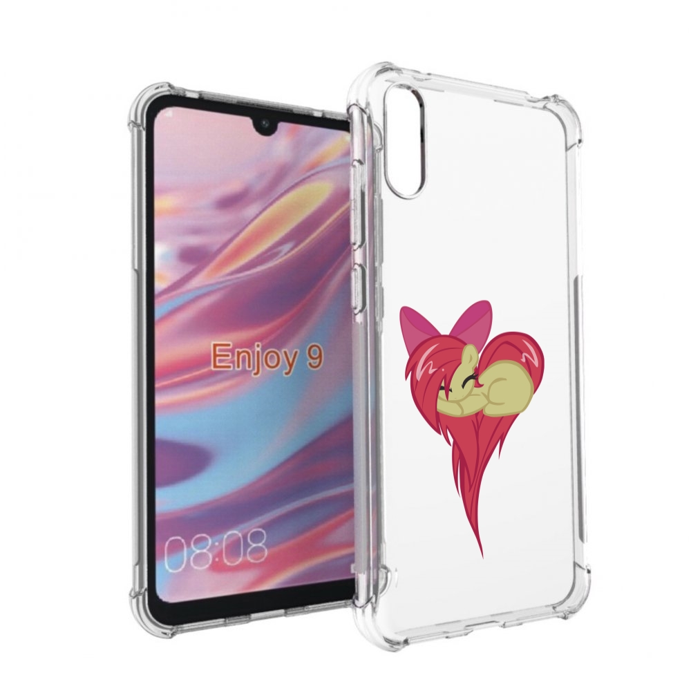 

Чехол бампер MyPads сердце-из-пони для Huawei Enjoy 9, Прозрачный, Tocco
