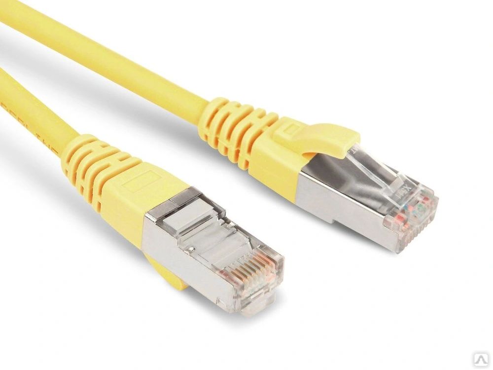 Патч-корд Hyperline RJ45-RJ45 вилка-вилка 0.5м (PC-LPM-STP-RJ45-RJ45-C5e-0.5M-LSZH-YL)