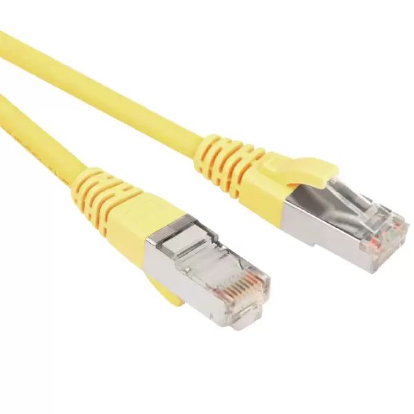 Патч-корд Hyperline RJ45-RJ45 вилка-вилка 1.5м (PC-LPM-STP-RJ45-RJ45-C5e-1.5M-LSZH-YL)