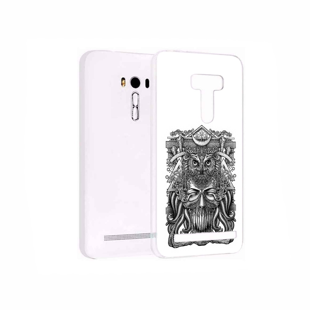 

Чехол MyPads Tocco для Asus ZenFone 2 Laser (ZE550KL) зубастая сова, Прозрачный, Tocco