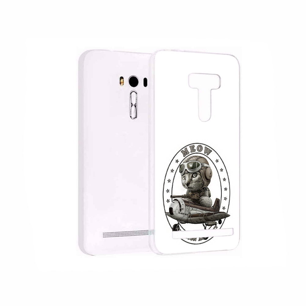 

Чехол MyPads Tocco для Asus ZenFone 2 Laser (ZE550KL) кот в самолете, Прозрачный, Tocco