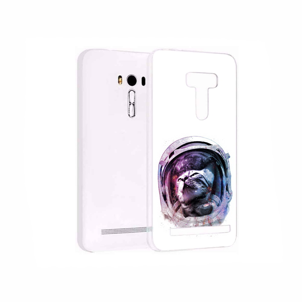 Чехол MyPads Tocco для Asus ZenFone 2 Laser (ZE550KL) кот в шлеме