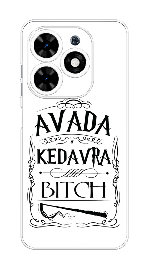 

Чехол на Tecno Spark Go 2024 "Avada kedavra bitch", Белый;серый;черный, 304650-1