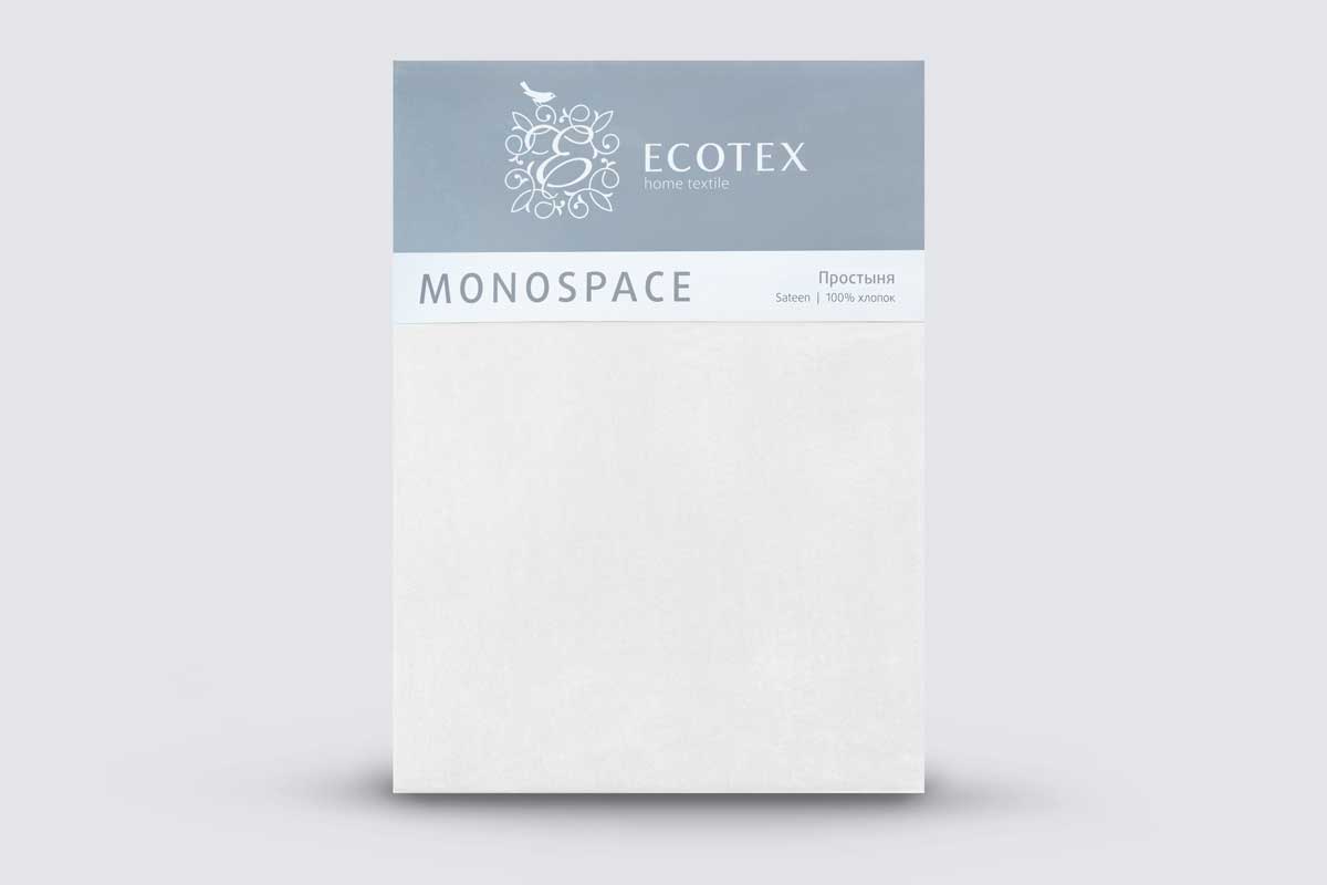 

Простыня Ecotex Моноспейс, евро, 220x240, сатин-премиум, белый, Моноспейс