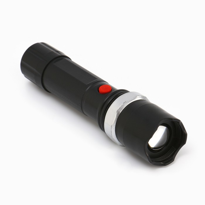

Фонарь ручной, 1 Вт, LED, 3 AAA, ZOOM, 14.5 x 3.4 см, Черный