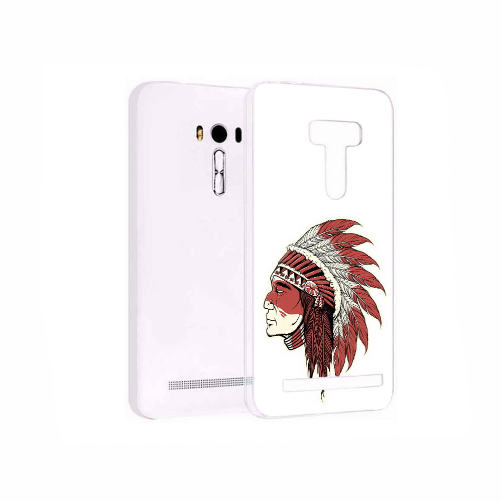 

Чехол MyPads Tocco для Asus ZenFone 2 Laser (ZE550KL) красный индеец, Прозрачный, Tocco