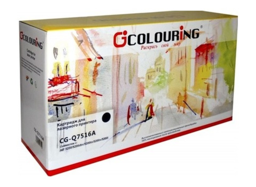 

Картридж для лазерного принтера Colouring (CG-Q7516A/509) черный, совместимый