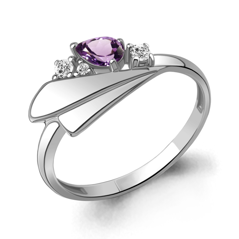 

Кольцо из серебра р.  AQUAMARINE 6976904А_925_р, 6976904А_925_р