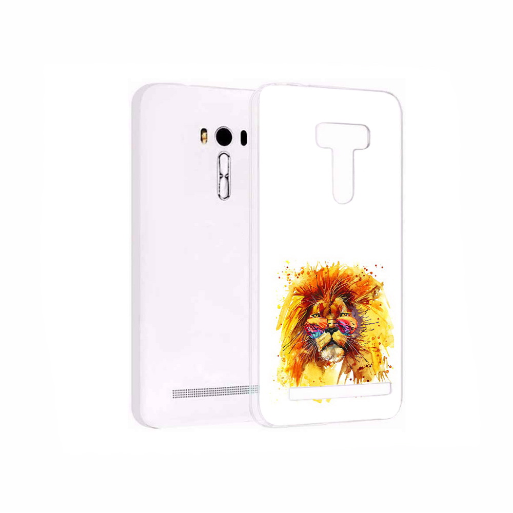 Чехол MyPads Tocco для Asus ZenFone 2 Laser (ZE550KL) лев в очках