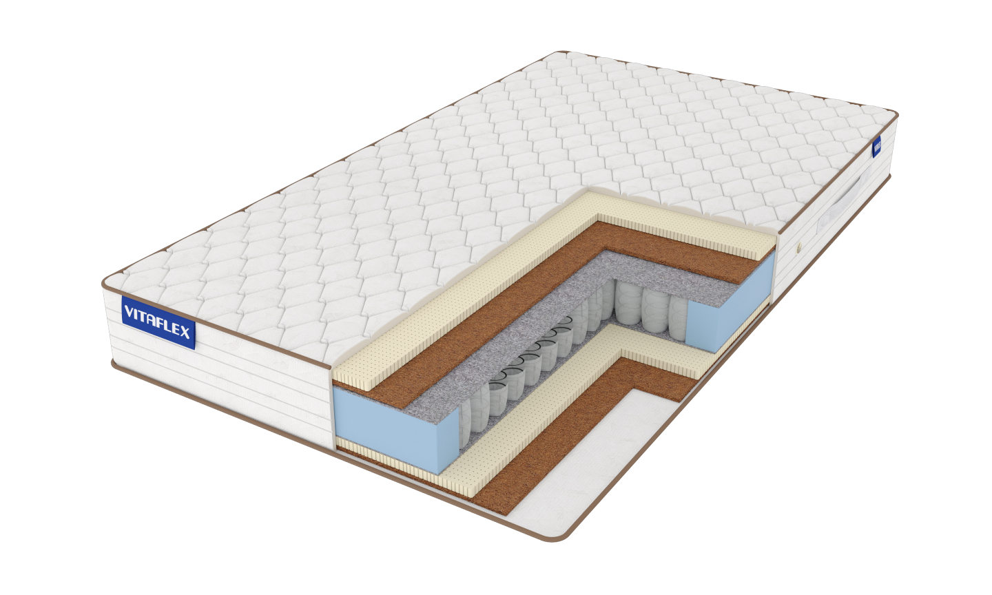 

Матрас Vitaflex Soft Nature Light S500 140х190, Белый, Soft Nature Light S500