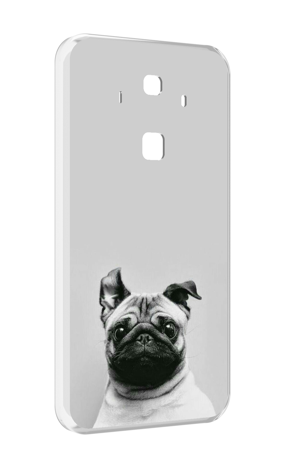 

Чехол MyPads мопс для Huawei Mate 10 Pro, Прозрачный, Tocco