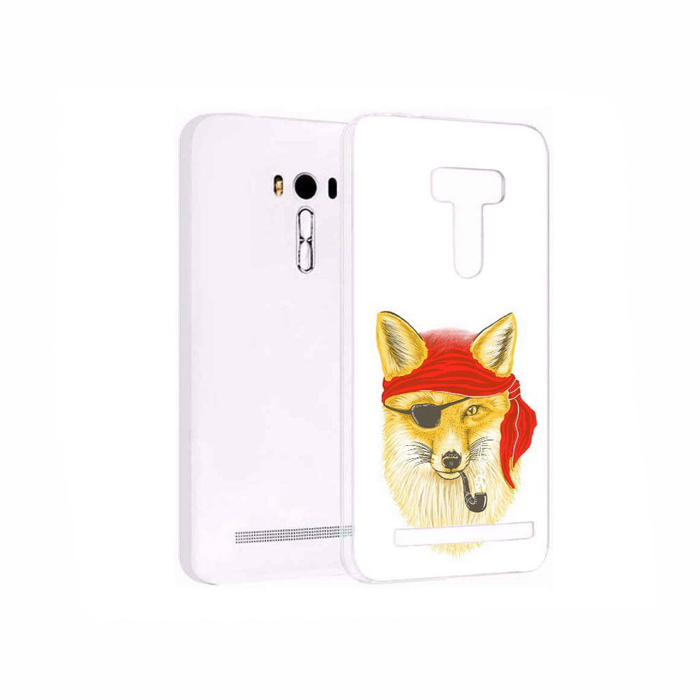 

Чехол MyPads Tocco для Asus ZenFone 2 Laser (ZE550KL) лиса-пират, Прозрачный, Tocco
