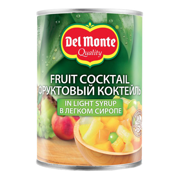 Консервированное ассорти из ананаса, персика, груши и винограда Del Monte 420 г