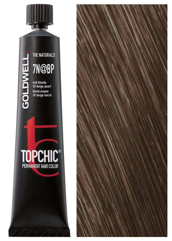 

Стойкая краска для волос Goldwell Topchic Hair Color Coloration 7NBP 60 мл, Блонд