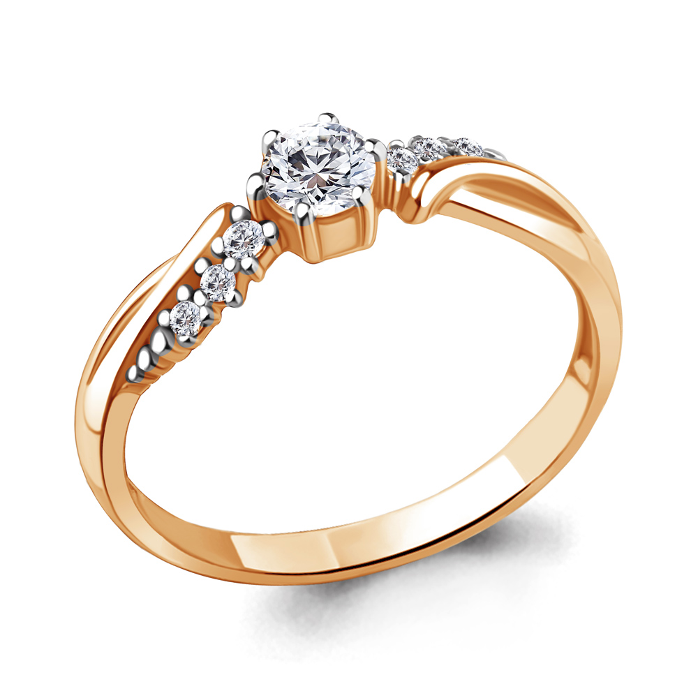 

Кольцо из серебра р. 17,5 AQUAMARINE 67125А_925_з, 67125А_925_з