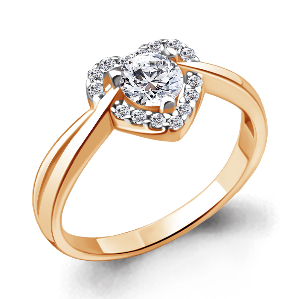 

Кольцо из серебра р. 17,5 AQUAMARINE 68932А_925_з, 68932А_925_з