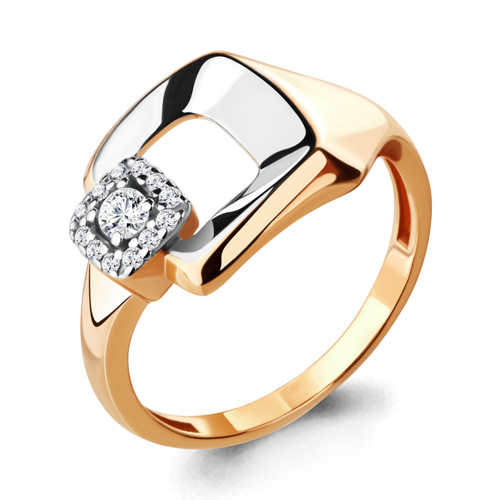 

Кольцо из серебра р. 17,5 AQUAMARINE 68219А_925_з, 68219А_925_з
