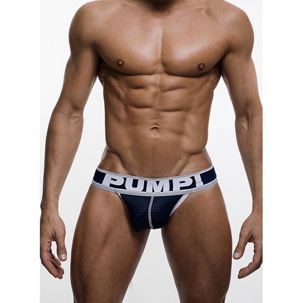 

Мужские трусы джоки PUMP темно-синие с белыми резинками H388 L, Синий, H388