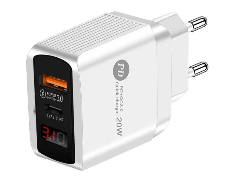 фото Зарядное устройство wiiix 2xusb unnk-4-2-02-qcpd