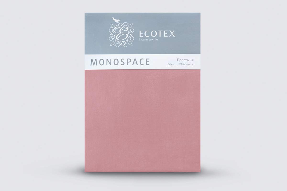 

Простыня Ecotex Моноспейс, евро, 220x240, сатин-премиум, бузина, Моноспейс