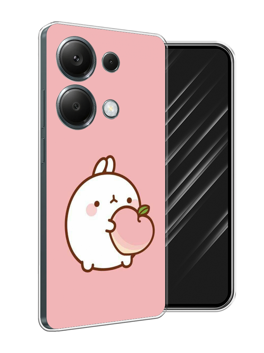 

Чехол Awog на Xiaomi Redmi Note 13 Pro 4G "Кролик с персиком", Розовый;бежевый, 321650-1