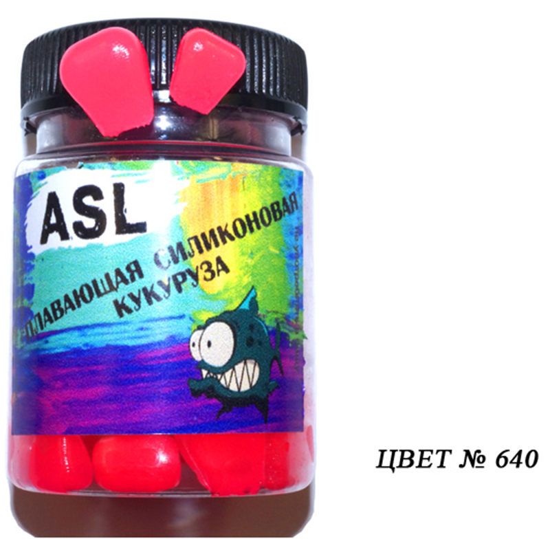 

Силиконовая приманка ASL Кукуруза цв. 640 вкус -земляника., Кукуруза