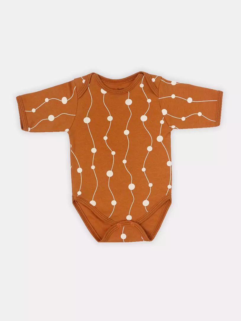 Боди с коротким рукавом Rant HUGS AND KISSES Pattern Brown р.68 боди с коротким рукавом rant hugs and kisses pattern brown р 74