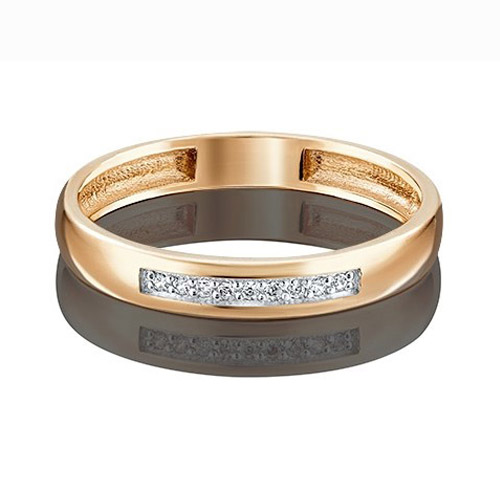 

Кольцо из красного золота с фианитом р. 18 PLATINA jewelry 01-1742-00-401-1110-03, 01-1742-00-401-1110-03