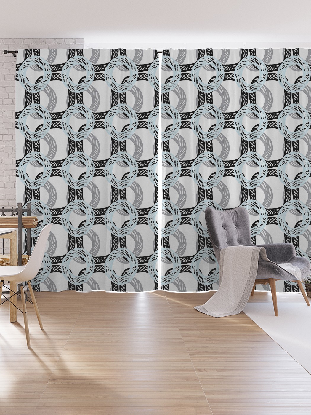 

Шторы под лён JoyArty "Текстура кольчуги", серия Oxford DeLux, 340х265 см, Текстура кольчуги