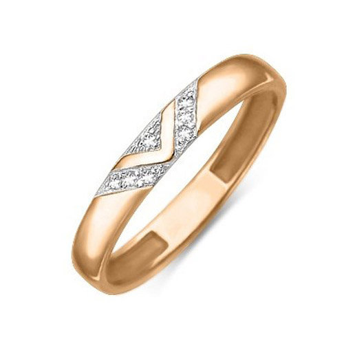 

Кольцо из красного золота с фианитом р. 20,5 PLATINA jewelry 01-1763-00-401-1110-03, 01-1763-00-401-1110-03