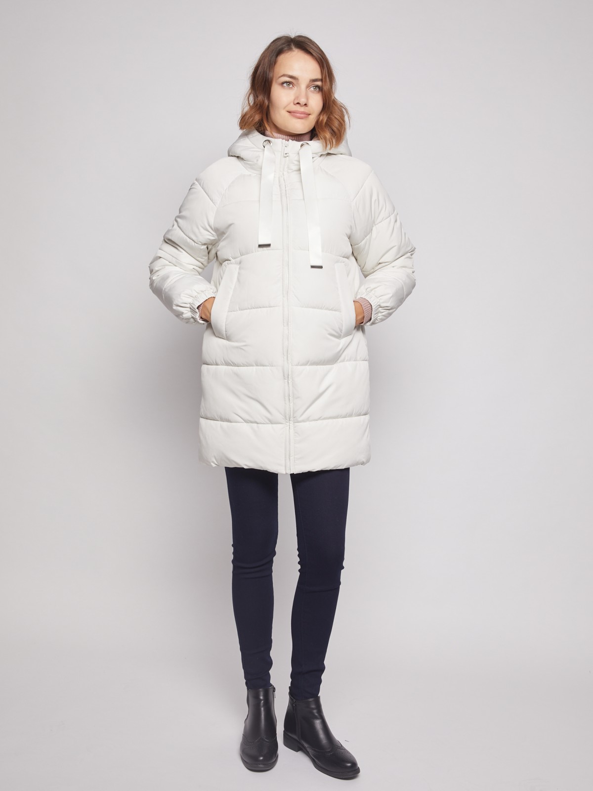 

Куртка женская Zolla 021345239164 белая XS, 021345239164