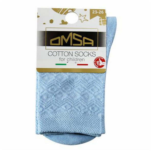 

Носки детские Omsa Kids Calzino Eco C1101 хлопок светло-голубые р 23-26, 15078933