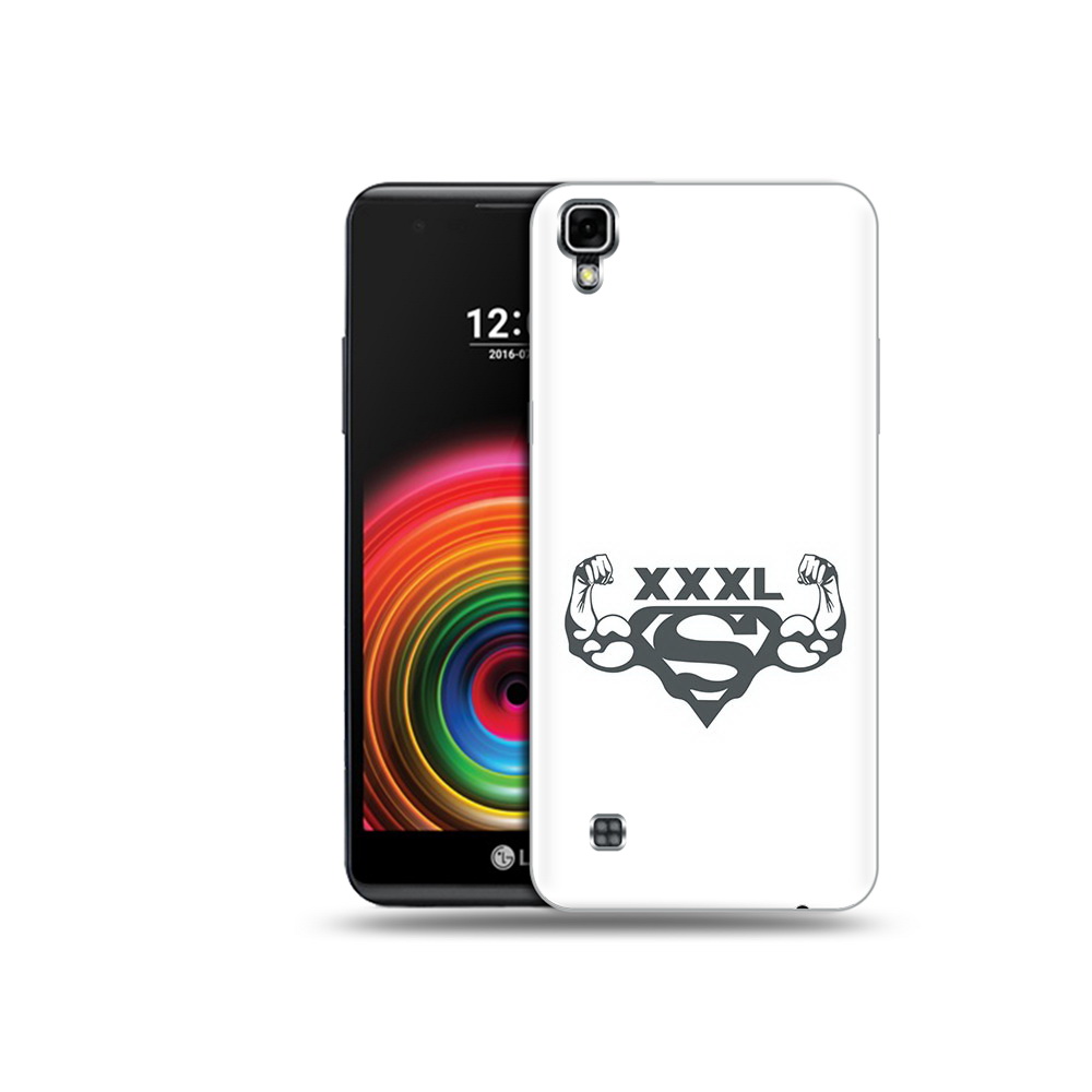 

Чехол MyPads Tocco для LG X Power бодибилдинг супермен, Прозрачный, Tocco