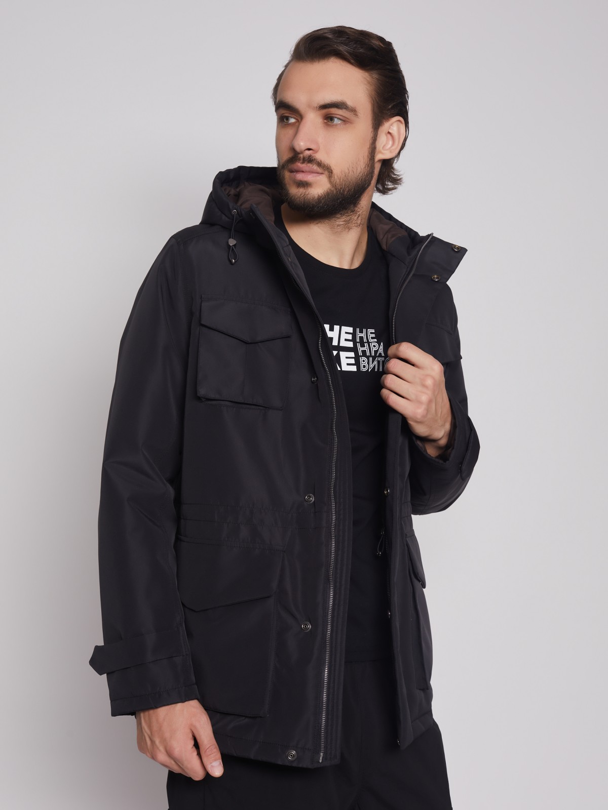 

Куртка мужская Zolla 012125139094 синяя 2XL, 012125139094