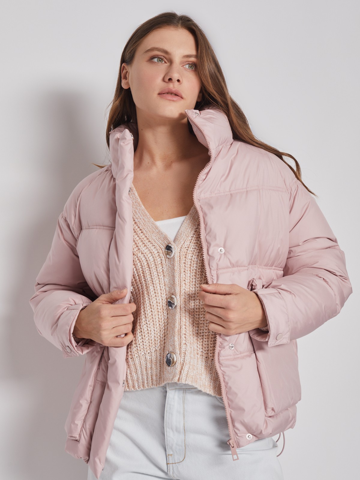 Куртка женская Zolla 022125139124 розовая L