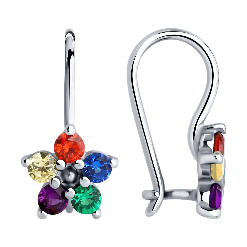 

Серьги из серебра Diamant 94-120-02141-1, фианит, 94-120-02141-1