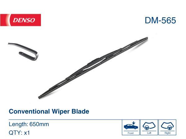 

Щетка стеклоочистителя Denso DM-565 650мм 26", щетка стеклоочистителя DM-565