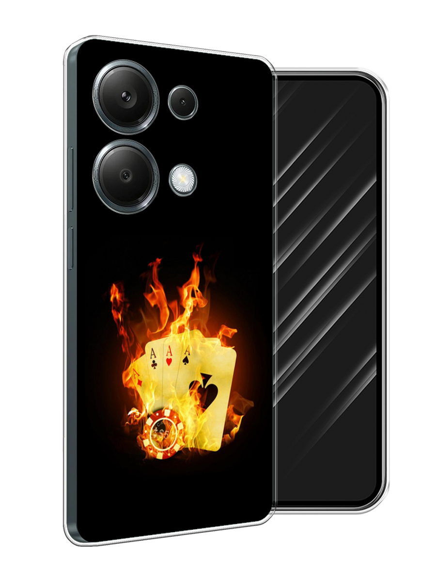 

Чехол Awog на Xiaomi Redmi Note 13 Pro 4G "Горящие карты", Черный;оранжевый, 321650-1
