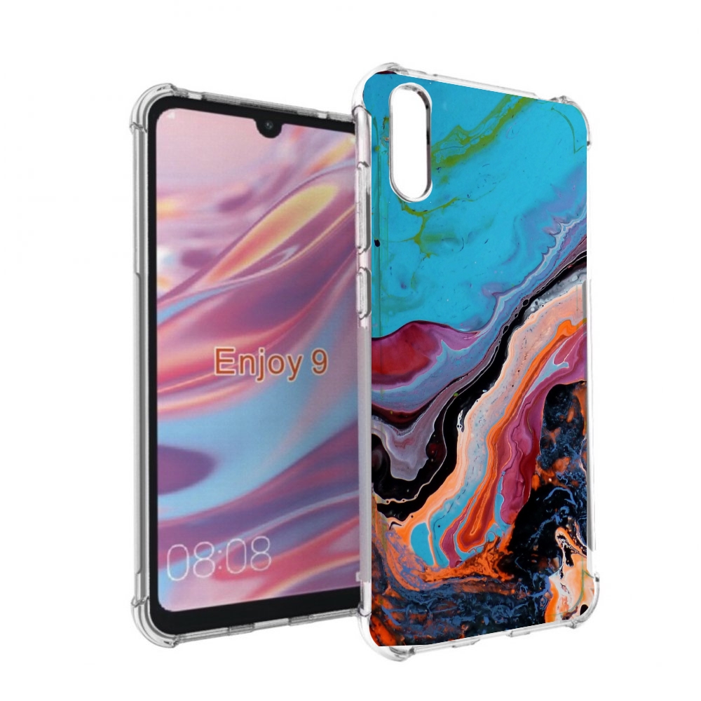 

Чехол бампер MyPads смешанные краски для Huawei Enjoy 9, Прозрачный, Tocco