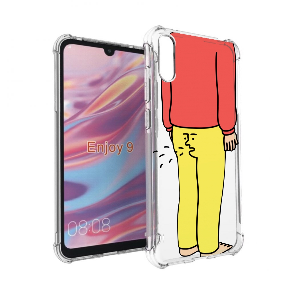 

Чехол бампер MyPads смешной-мужчина для Huawei Enjoy 9, Прозрачный, Tocco