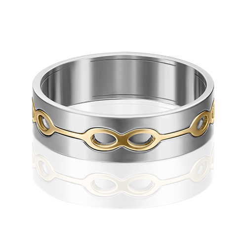 

Кольцо из комбинированного золота р. 19 PLATINA jewelry 01-5280-00-000-1121-39, 01-5280-00-000-1121-39