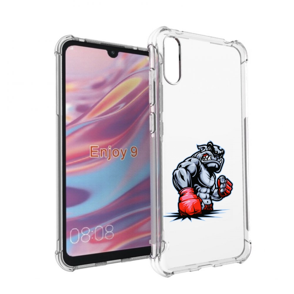 Чехол бампер MyPads собака-боксер для Huawei Enjoy 9