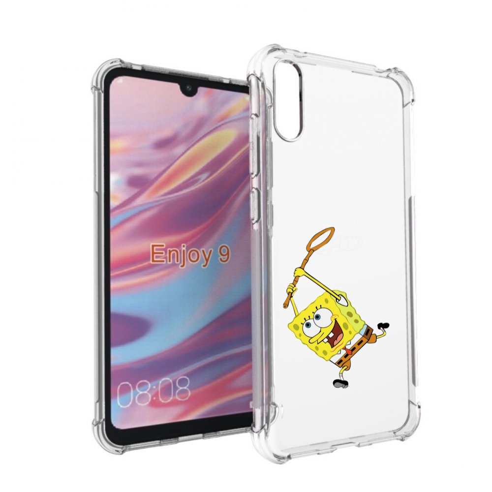

Чехол бампер MyPads спанчбоб-с-сочком для Huawei Enjoy 9, Прозрачный, Tocco