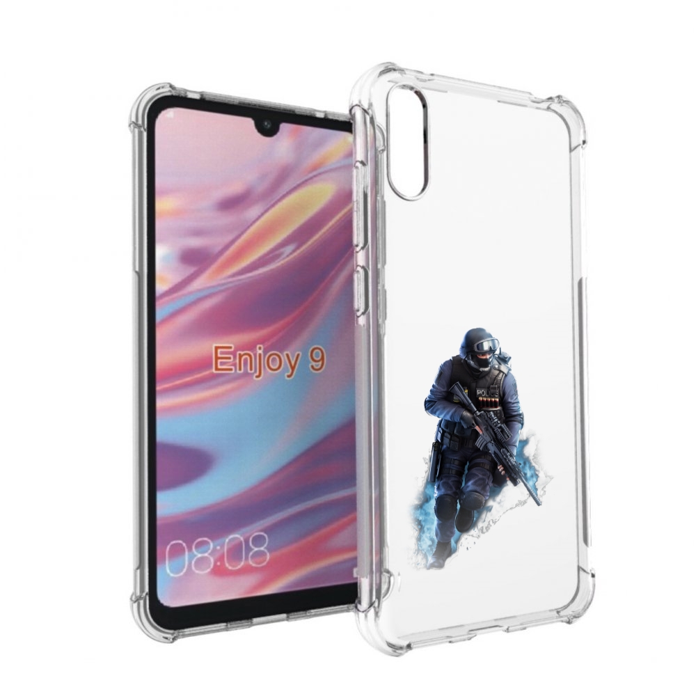 

Чехол бампер MyPads спецназ-ксго для Huawei Enjoy 9, Прозрачный, Tocco