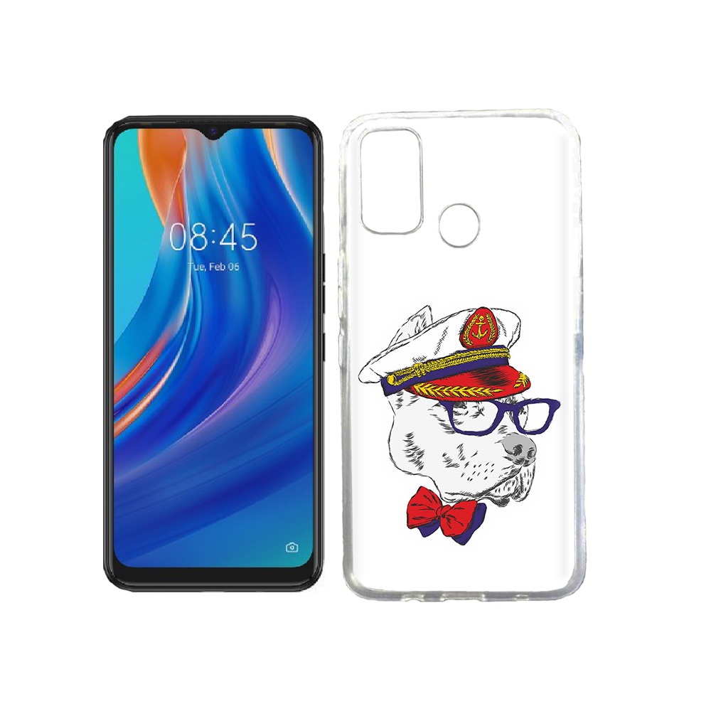 

Чехол MyPads Tocco для Tecno Spark 7T бульдог, Прозрачный, Tocco