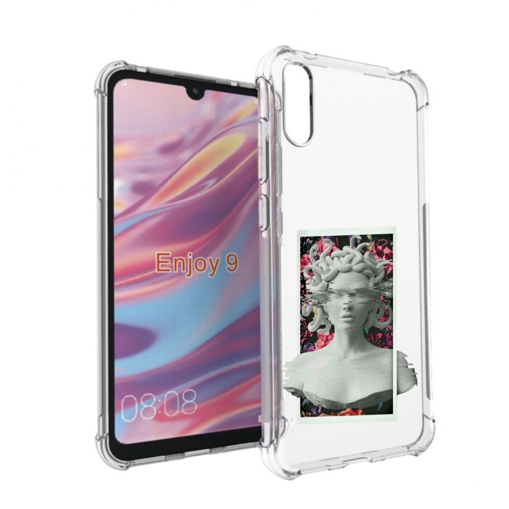 

Чехол бампер MyPads статуя-медузы для Huawei Enjoy 9, Прозрачный, Tocco