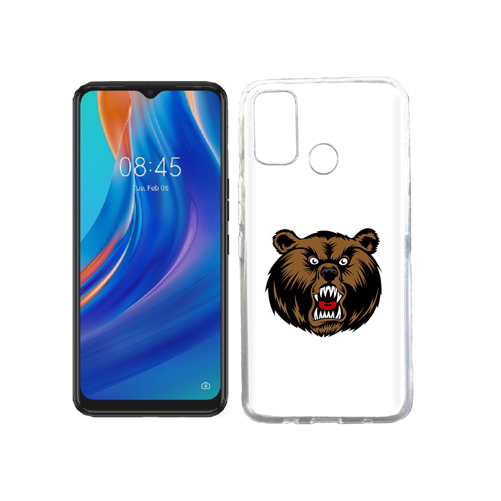 

Чехол MyPads Tocco для Tecno Spark 7T бурый, Прозрачный, Tocco