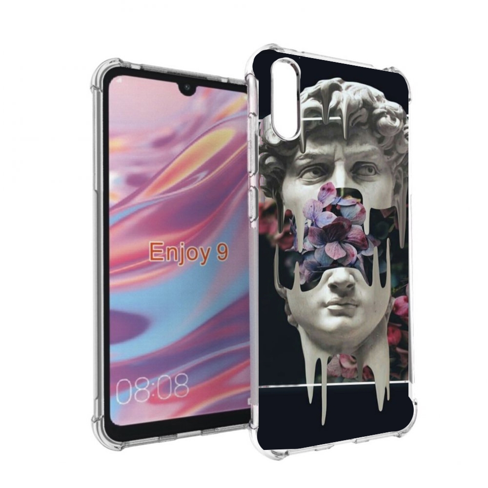 

Чехол бампер MyPads статуя-с-цветами-внутри для Huawei Enjoy 9, Прозрачный, Tocco