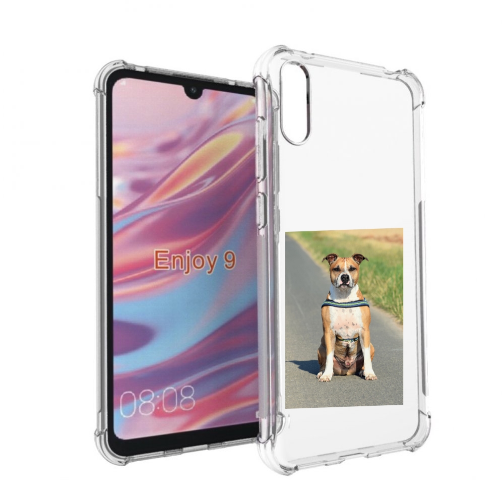 

Чехол бампер MyPads стаффорд терьер для Huawei Enjoy 9, Прозрачный, Tocco