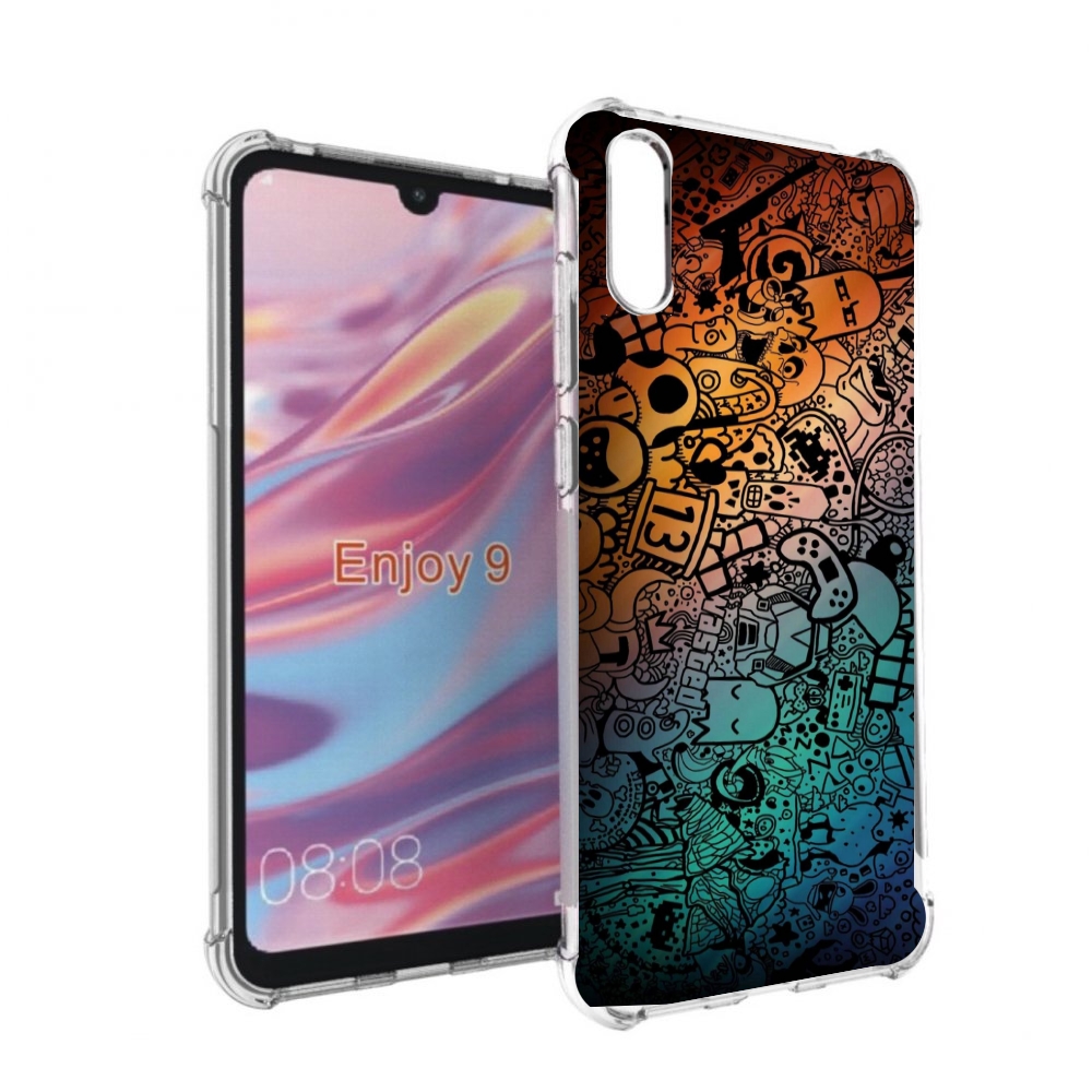 

Чехол бампер MyPads стикеты в тени для Huawei Enjoy 9, Прозрачный, Tocco